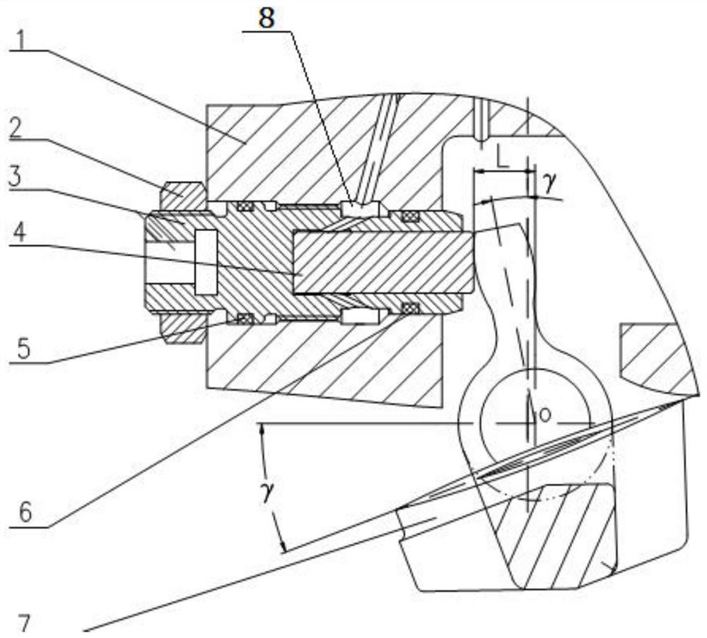 Hydraulic plunger pump swash plate inclination angle stepless adjusting mechanism and adjusting method thereof