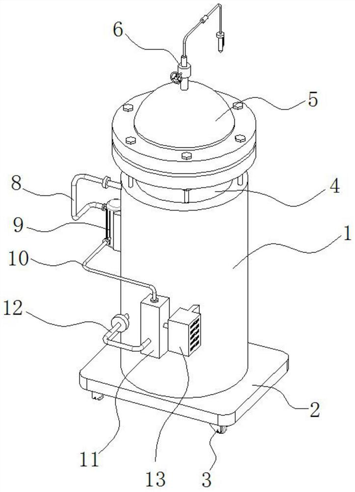 Method and equipment for recycling ammonia gas in production of ammonium paratungstate