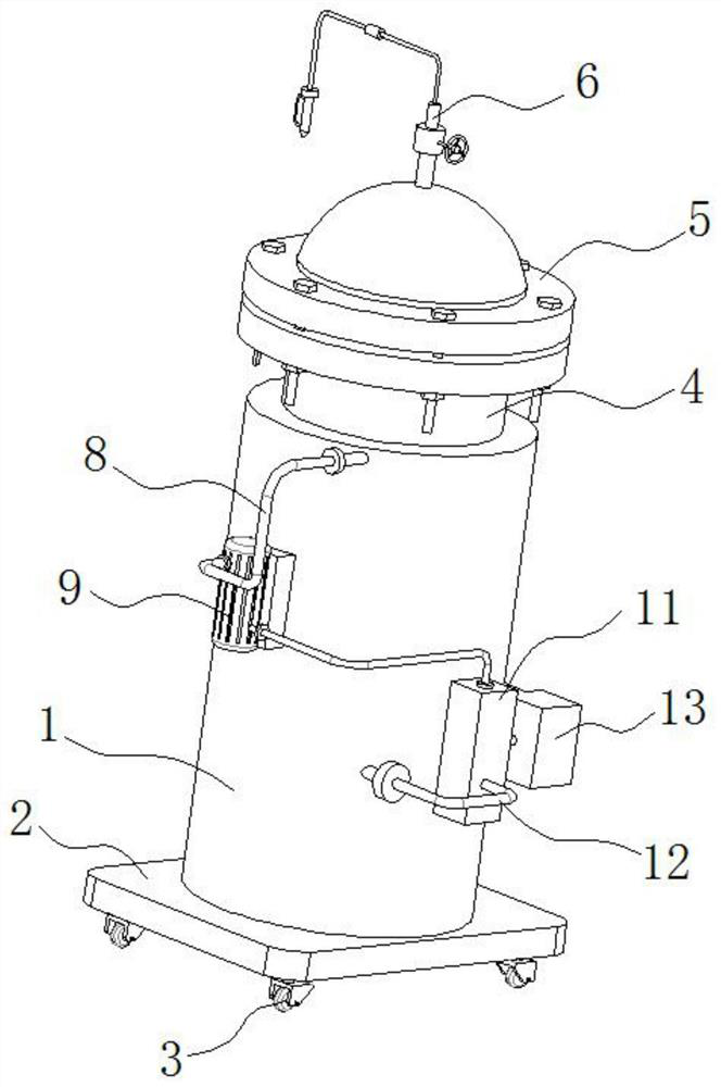 Method and equipment for recycling ammonia gas in production of ammonium paratungstate