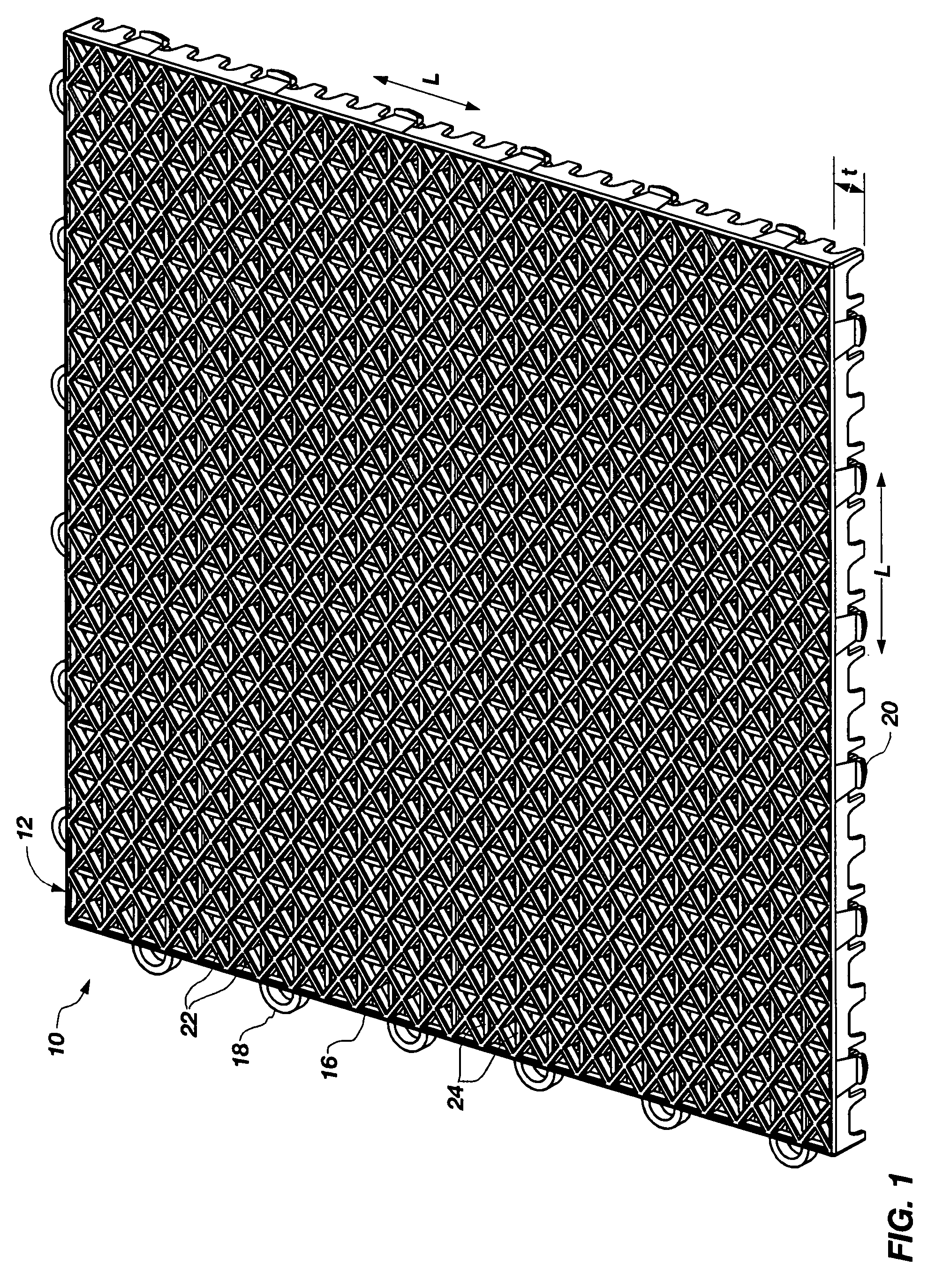 Tile with multiple-level surface