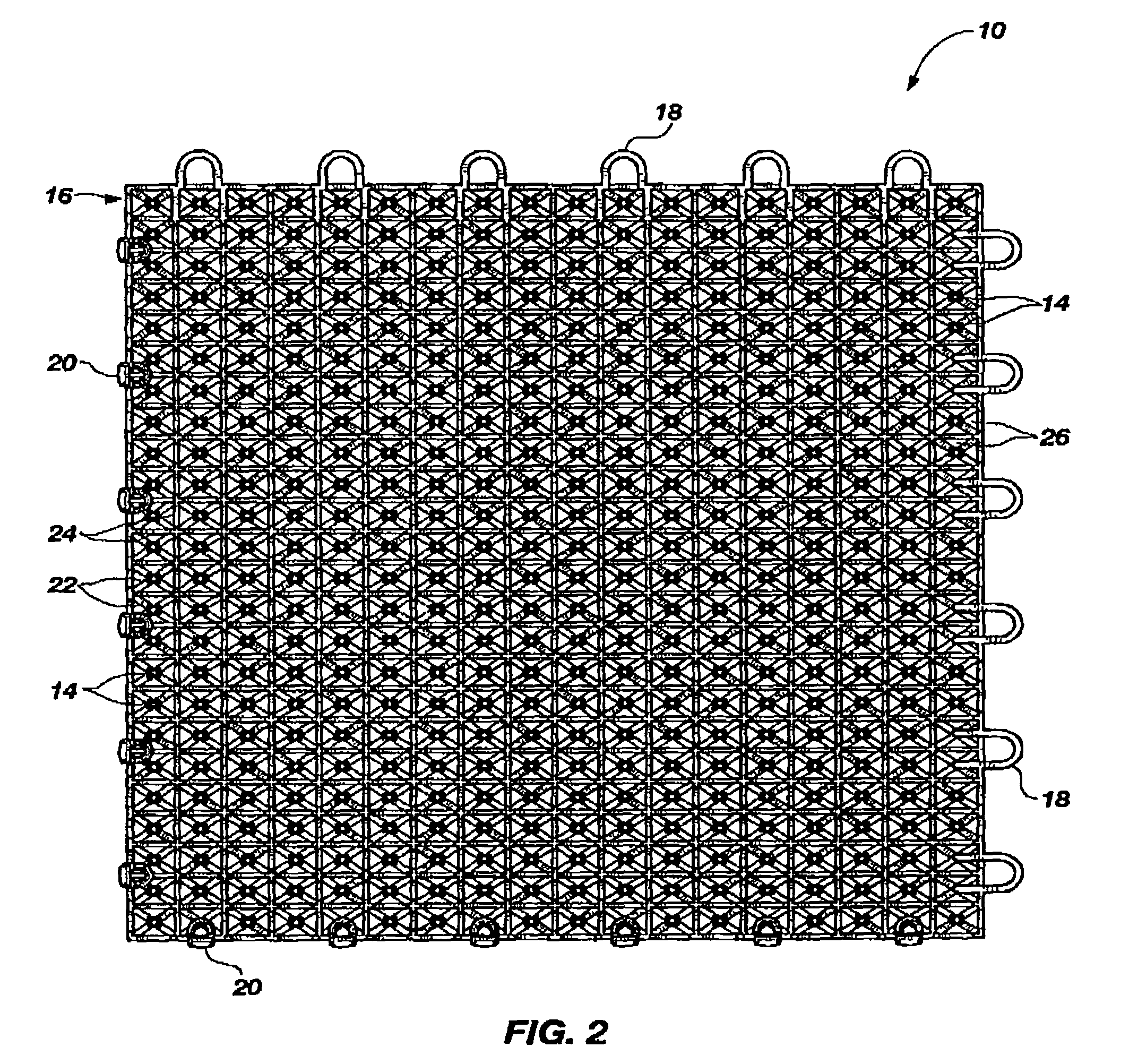 Tile with multiple-level surface