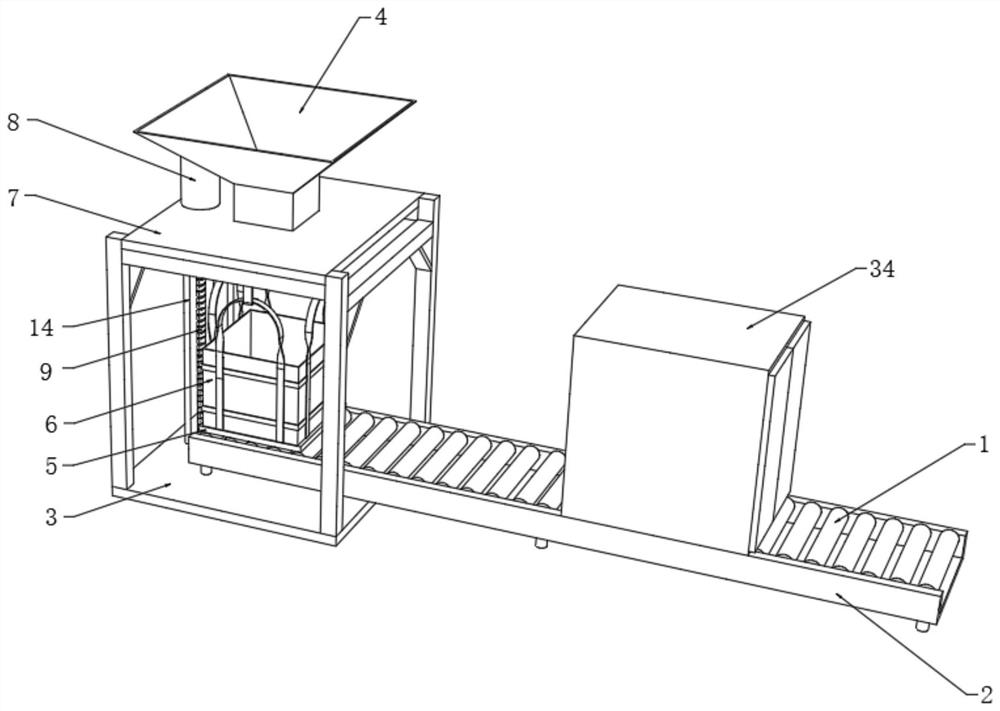 Full-automatic ton bag packaging line