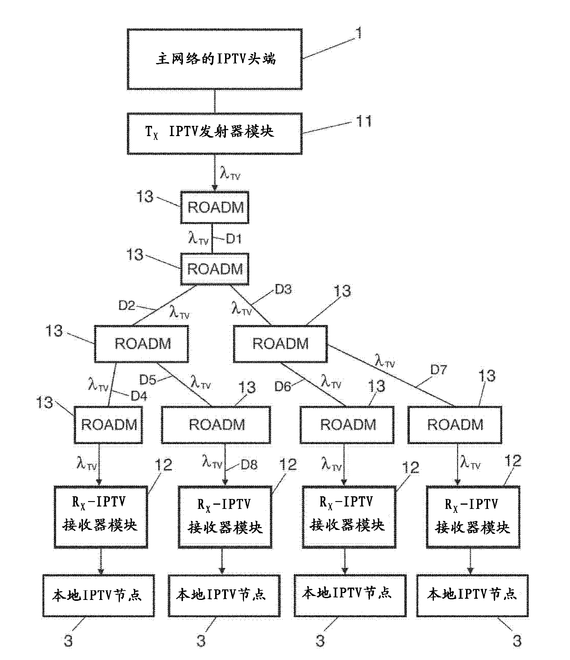 System and method for distributing digital signals over long-distance switched optical transport networks