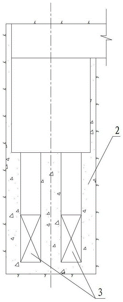 A diversion tunnel shaft sluice chamber structure arranged in a hidden body