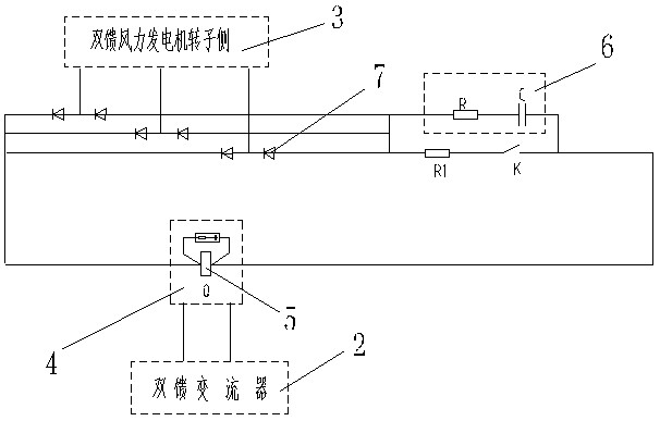 Method and device for actively protecting double-fed wind power generator converter