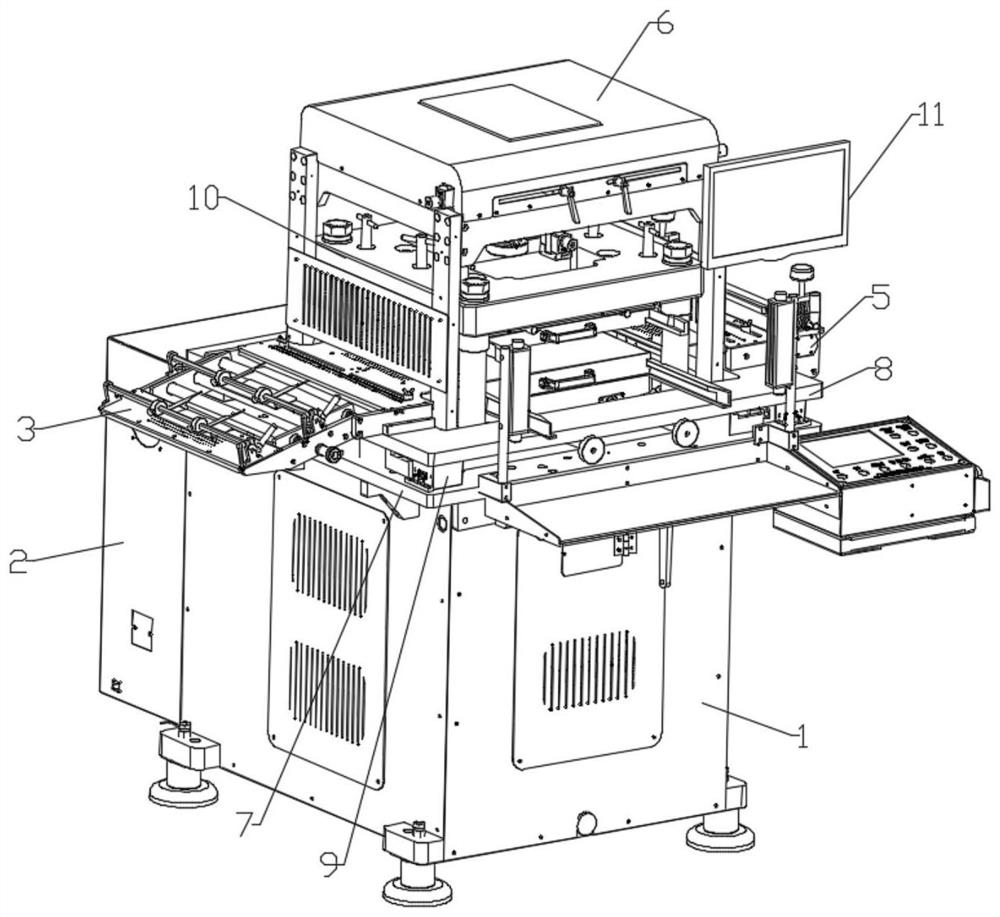 CCD positioning and correcting die-cutting machine