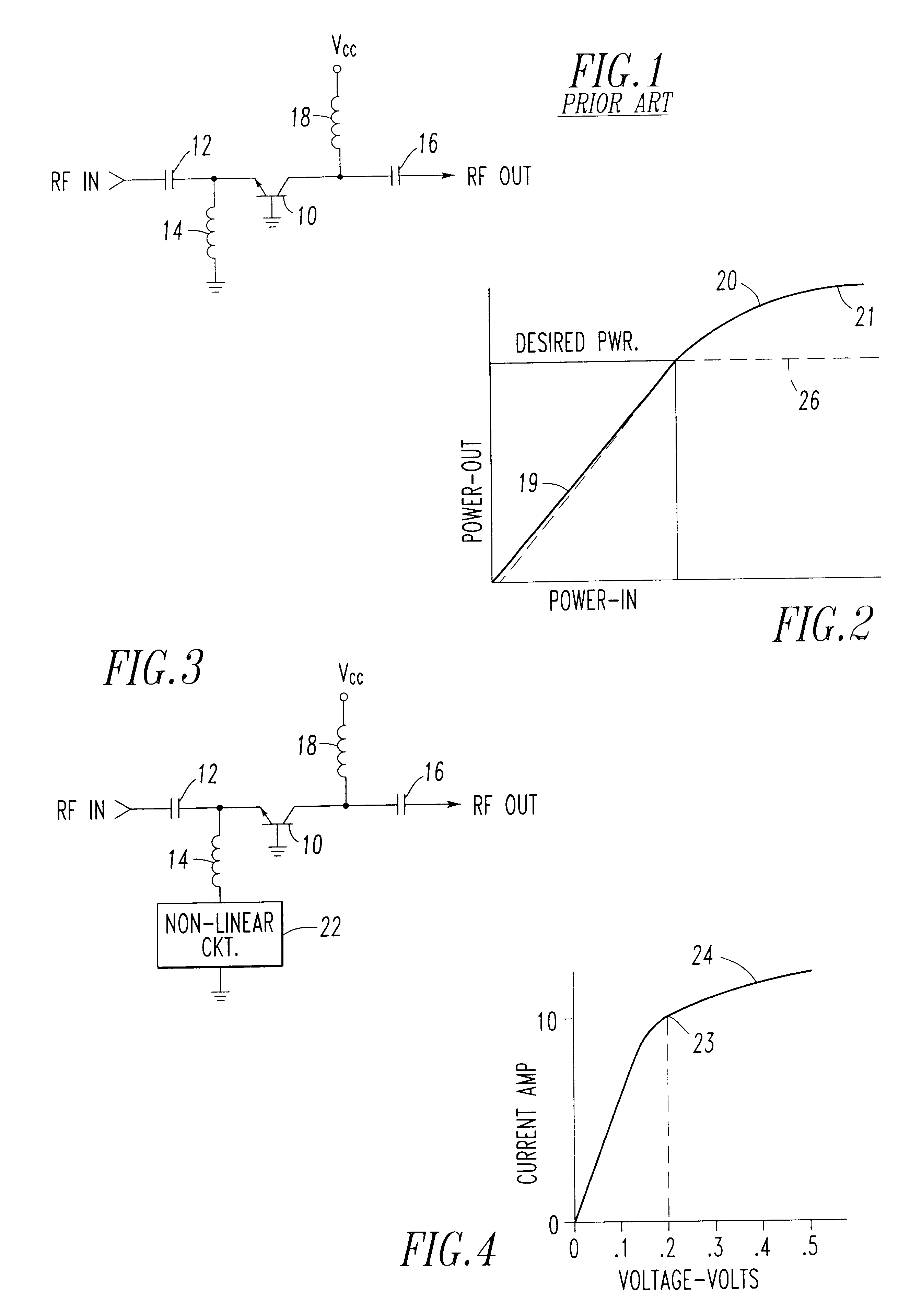 Power saturation control of class C bipolar amplifiers