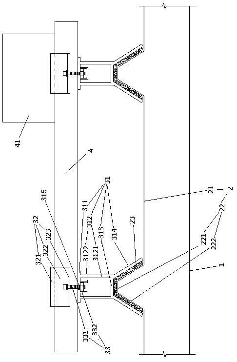 Colored steel tile roof provided with photovoltaic module as well as manufacturing method and manufacturing device thereof