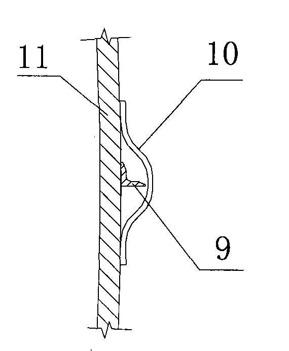 Method for making removable job platform for coal gas discharging chimney