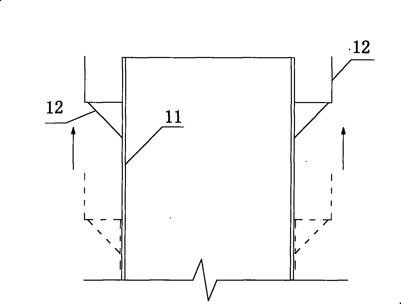 Method for making removable job platform for coal gas discharging chimney