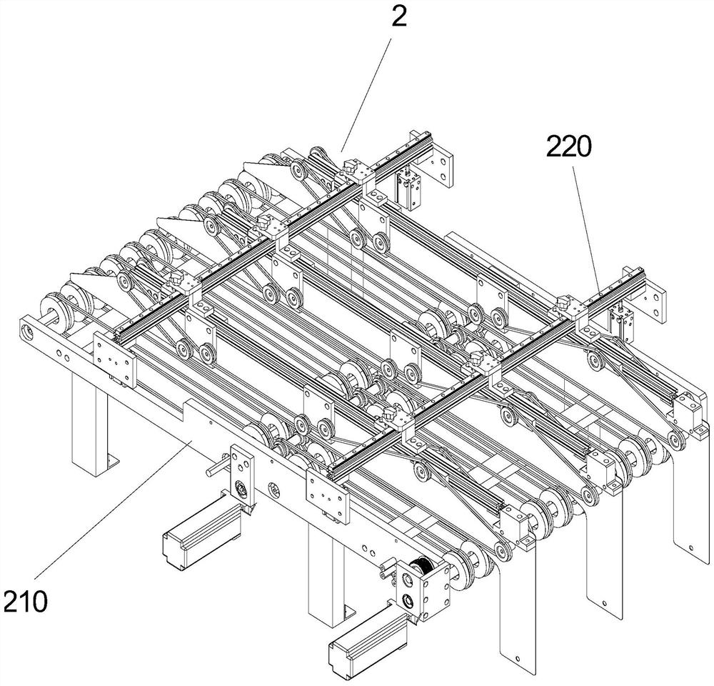 Automatic collecting device for packaging bags