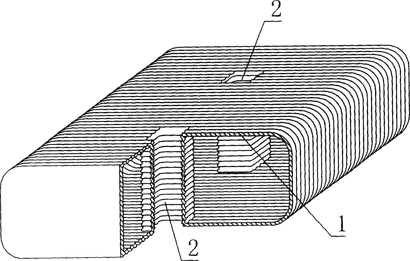 Cast-in-situs roof with steel reinforced concrete of light filling permanent tyre mould