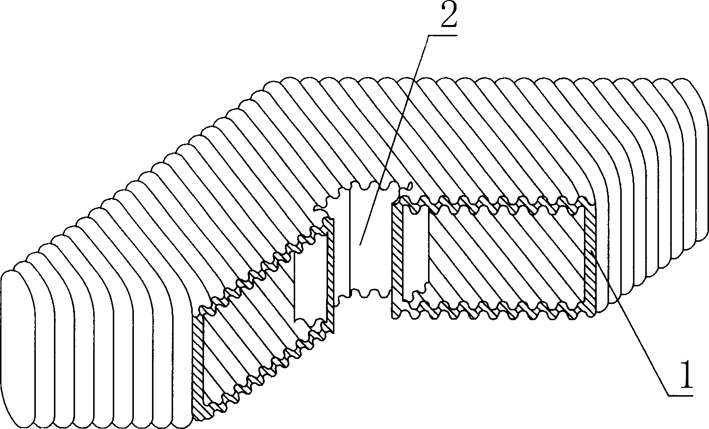 Cast-in-situs roof with steel reinforced concrete of light filling permanent tyre mould