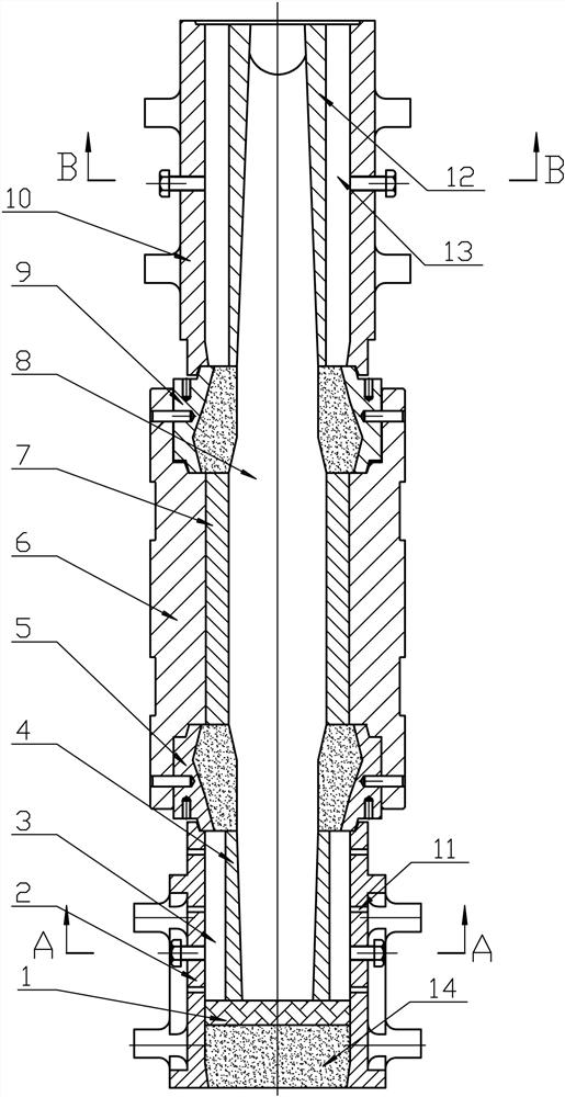 Casting box of roller for rod and wire and medium-wide strip steel rolling mill and using method thereof