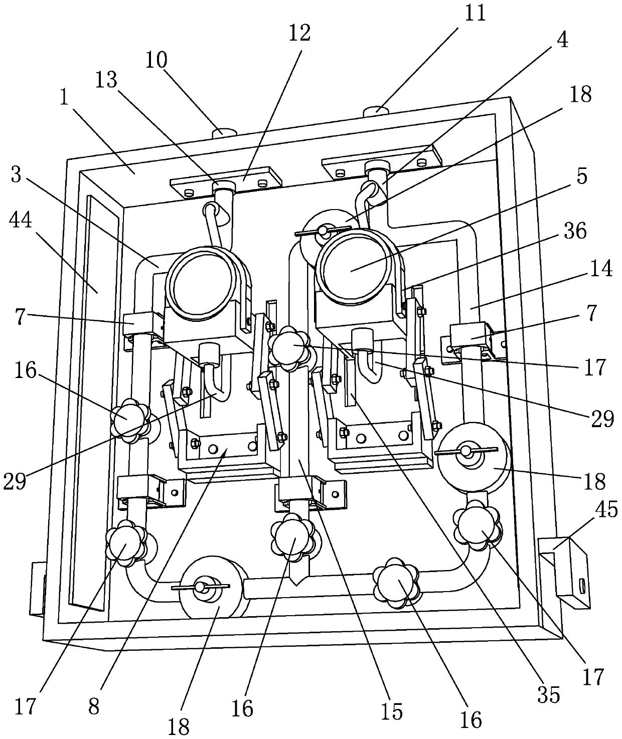 High-flow pressure relief device of medical gas