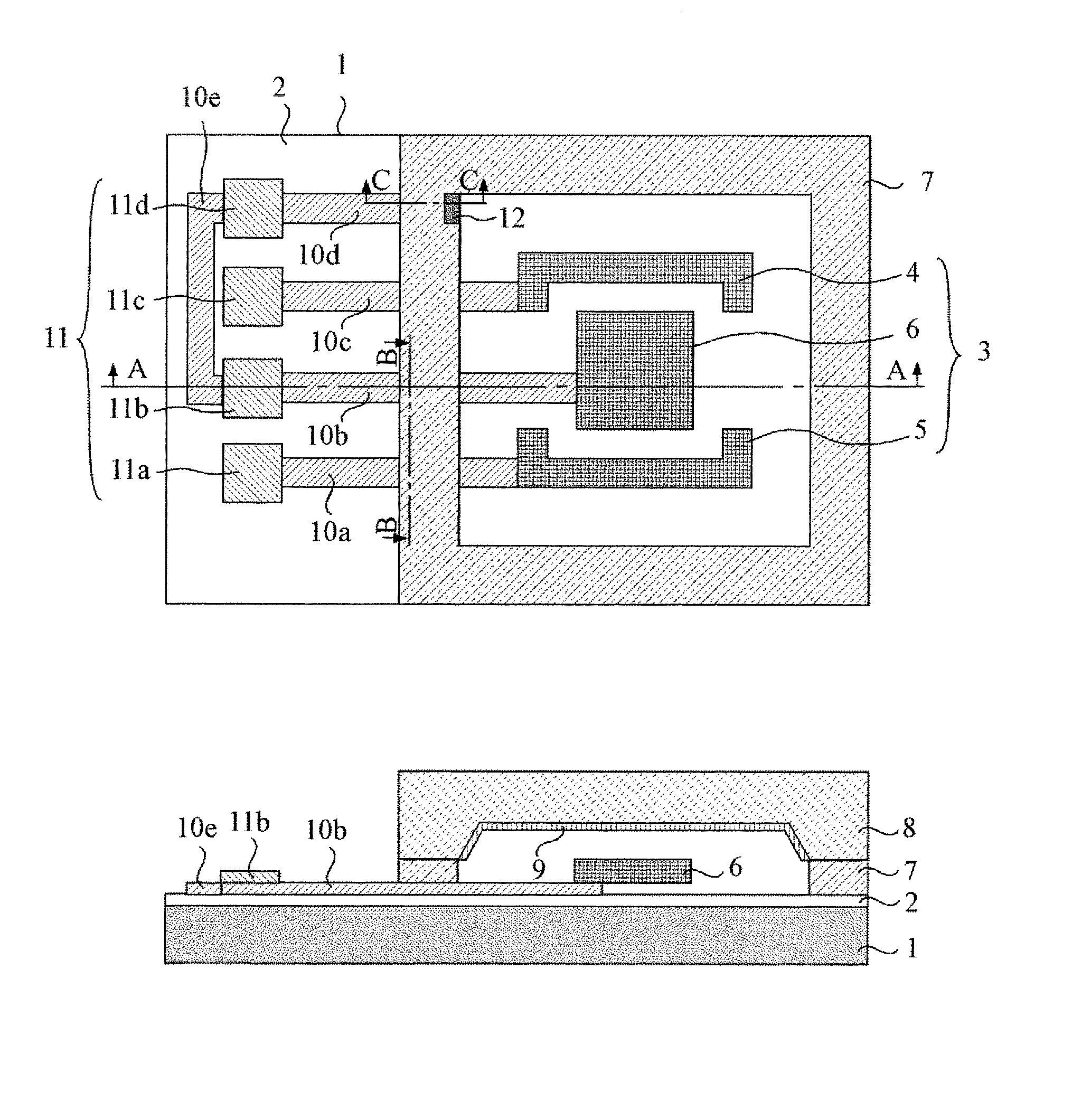 Electrostatic-capacitance-type acceleration sensor