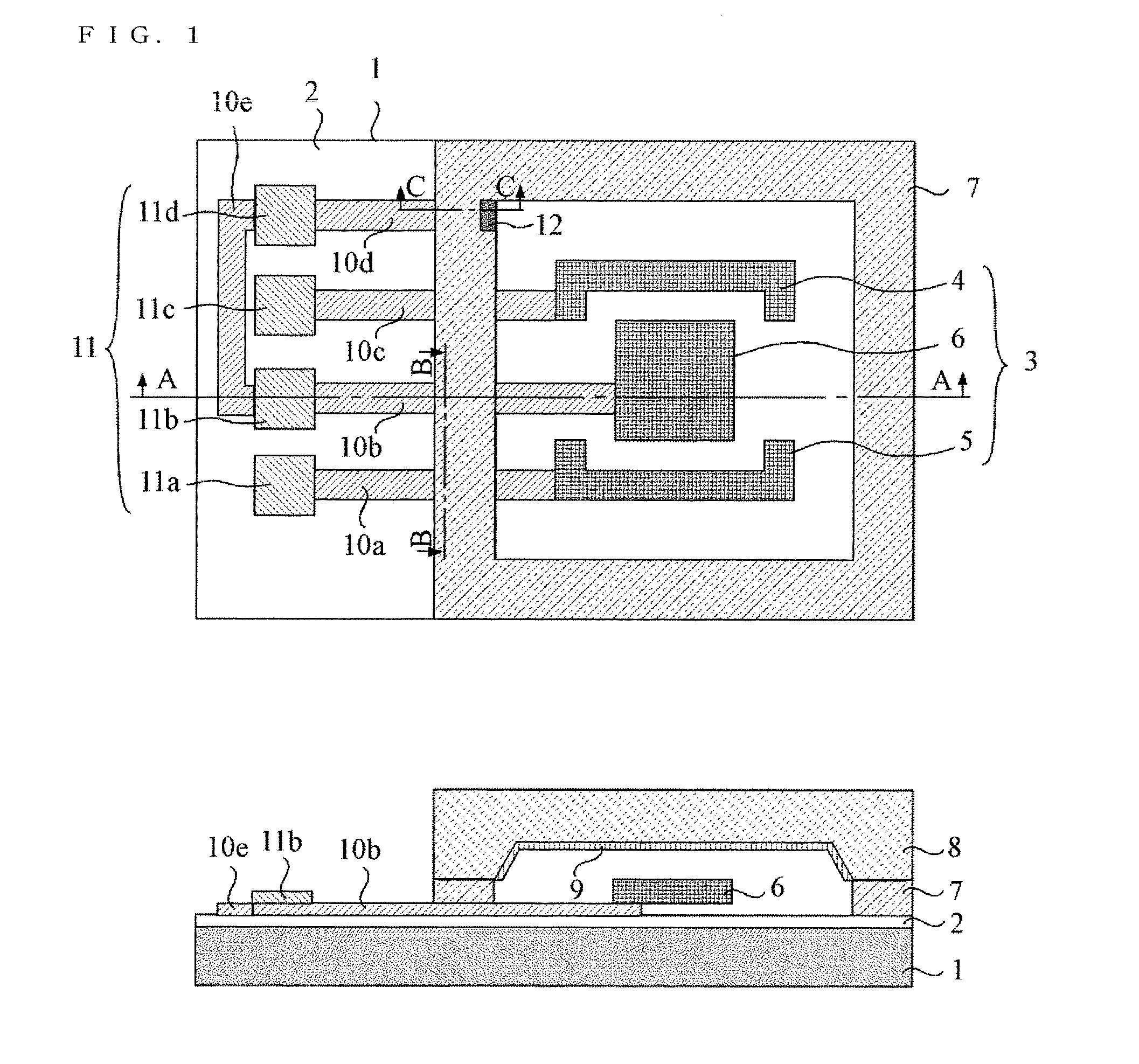 Electrostatic-capacitance-type acceleration sensor