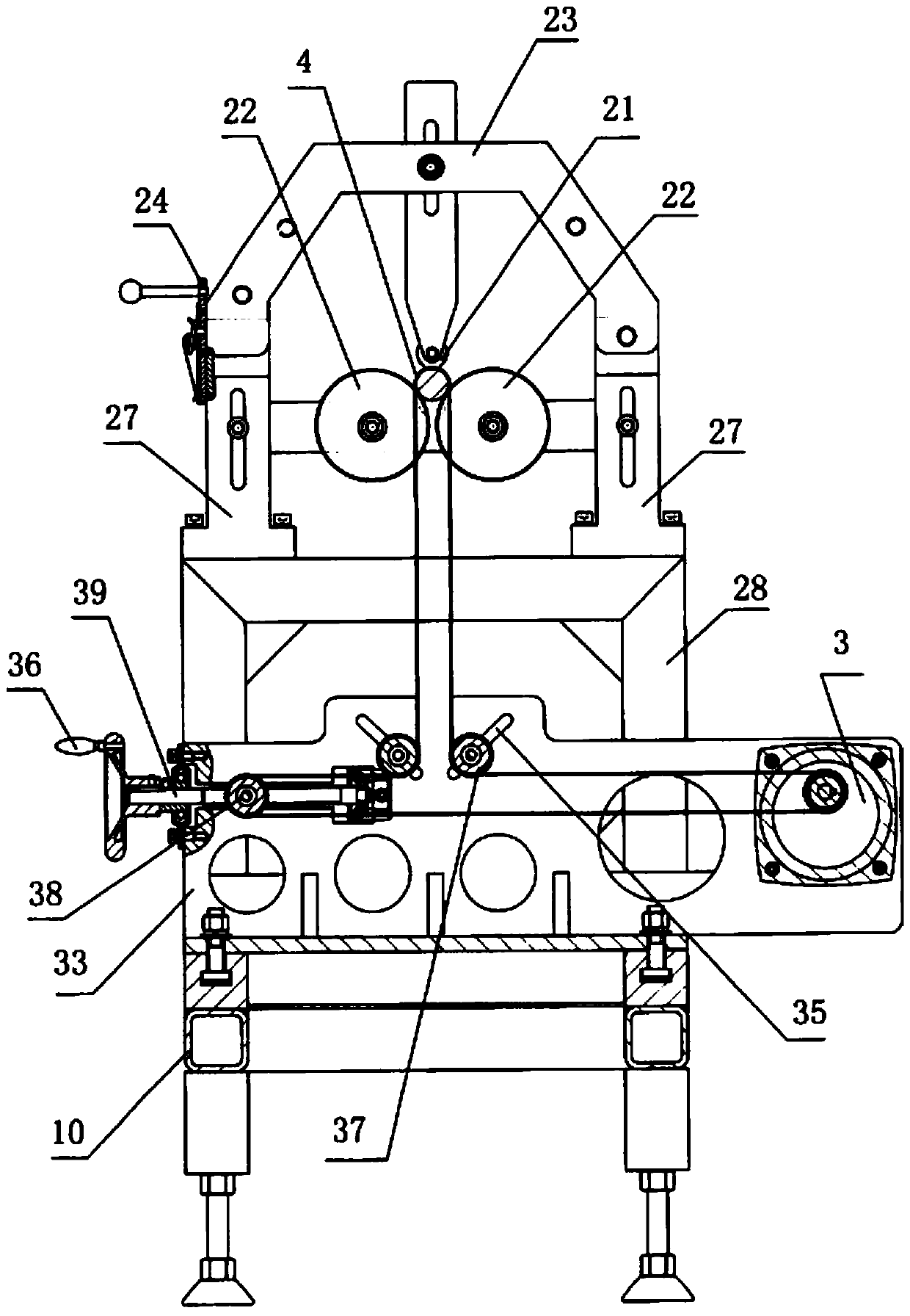 Shell performance test bench of automobile transmission shaft