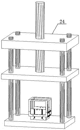 Vertical mechanical model material thin layer cutting device