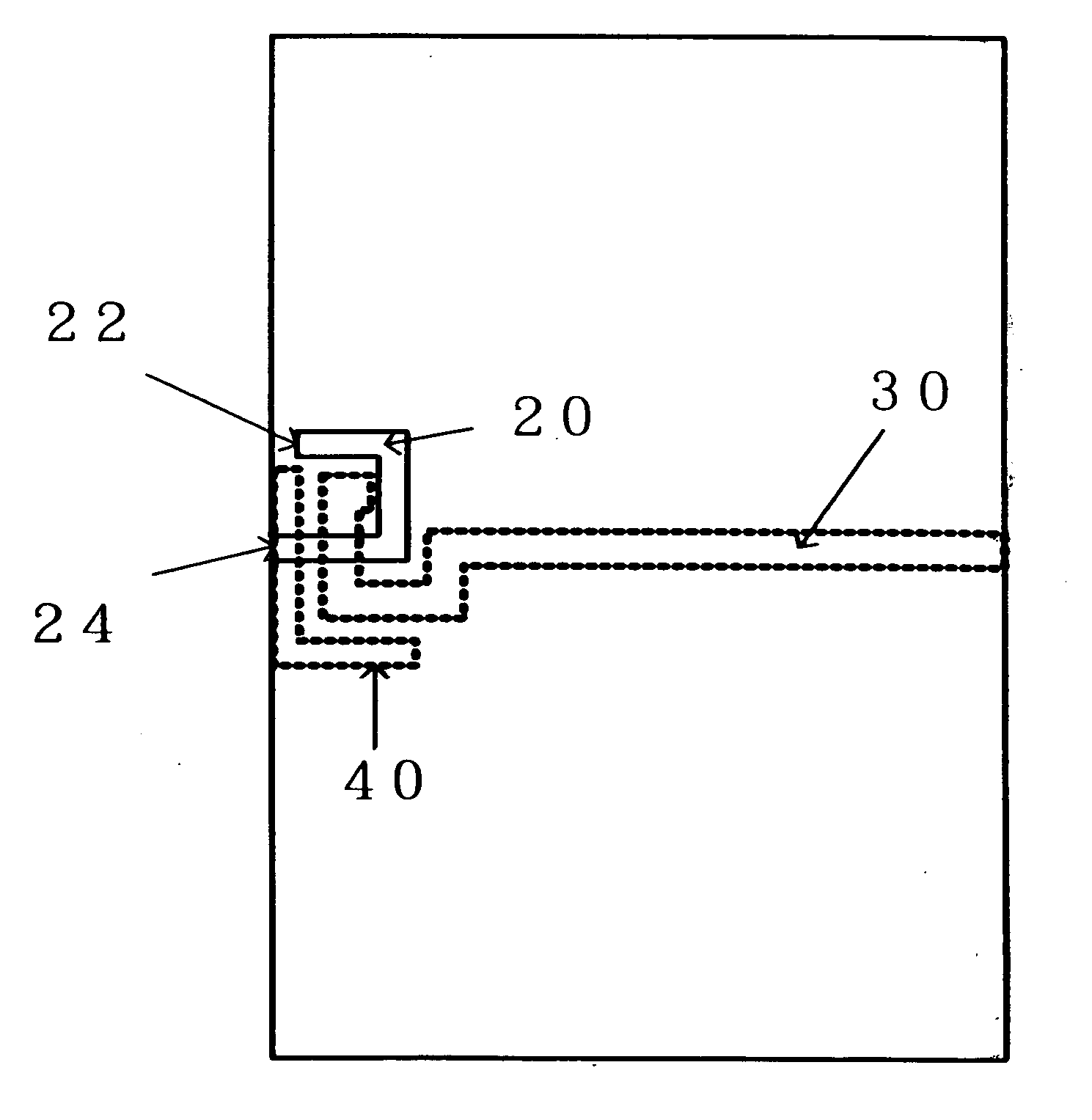 Miniature planar notch antenna using microstrip feed line