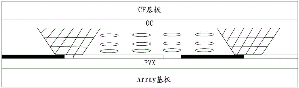 Embedded touch screen, display device and production method