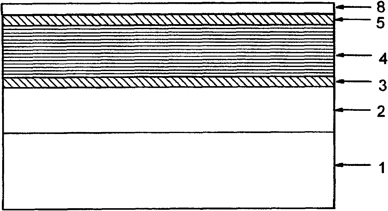 Inclined cavity surface two-dimensional photonic crystal distribution feedback quantum cascade laser and preparation method