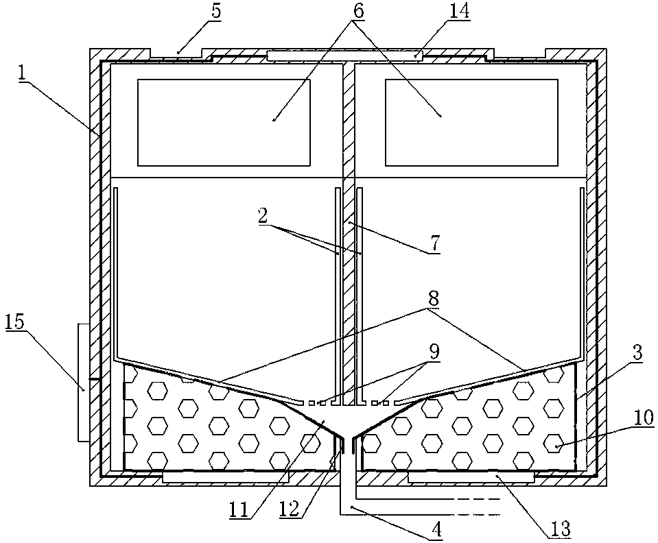 Sewage draining type garbage can capable of identifying weight of garbage