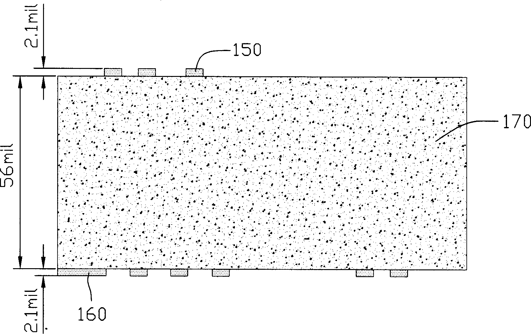 Double layer printed circuit board capable of implementing impedance control