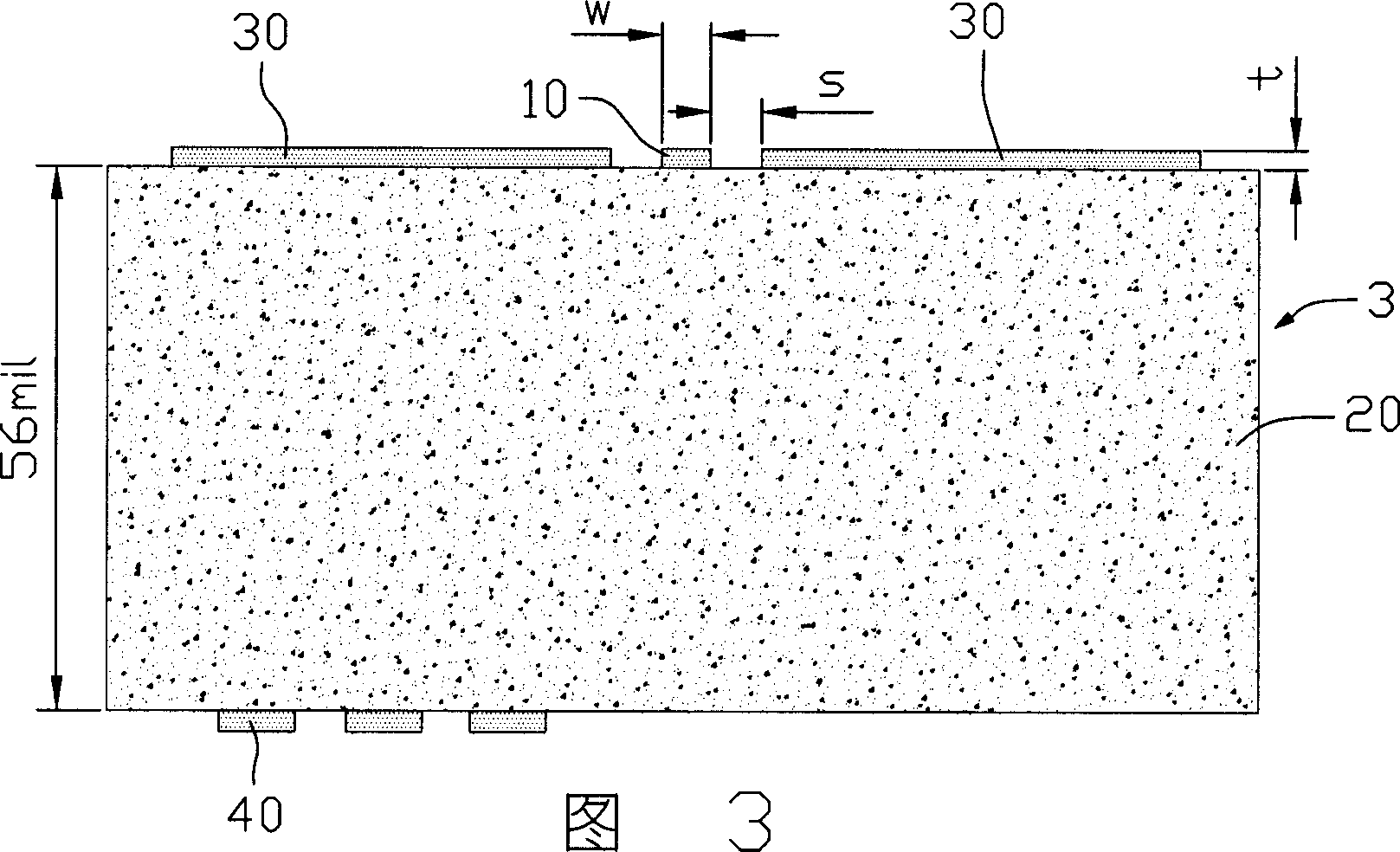 Double layer printed circuit board capable of implementing impedance control