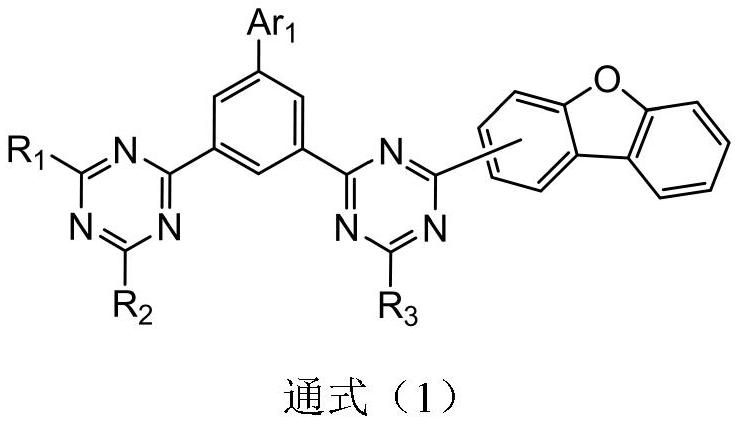 Organic compound containing triazine structure and application thereof