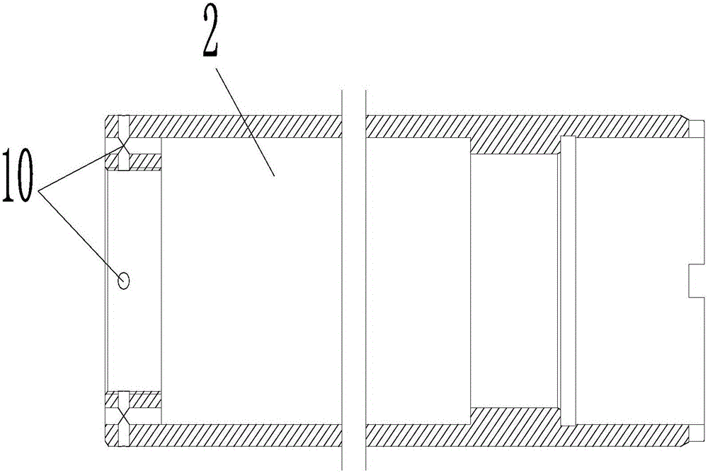 Air cylinder with liquid buffer device