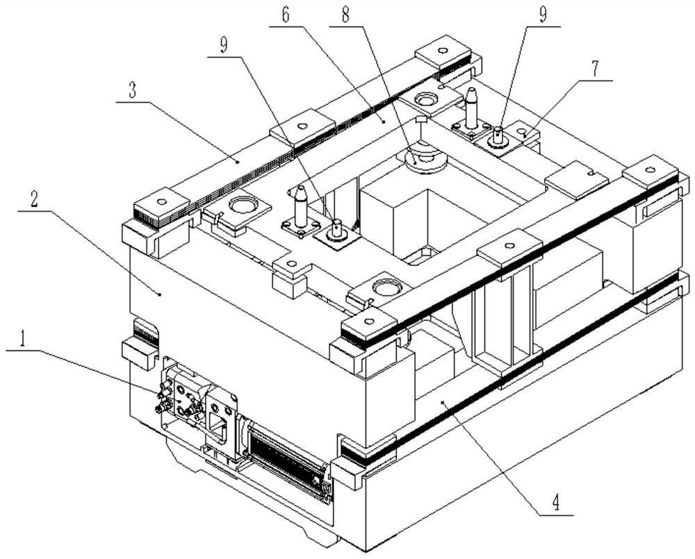 Quick-change type double-cylinder electro-hydraulic direct-drive crystallizer vibration device