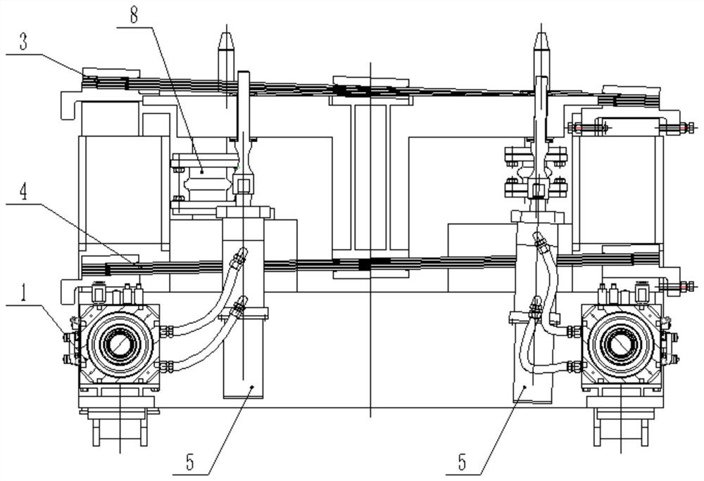 Quick-change type double-cylinder electro-hydraulic direct-drive crystallizer vibration device