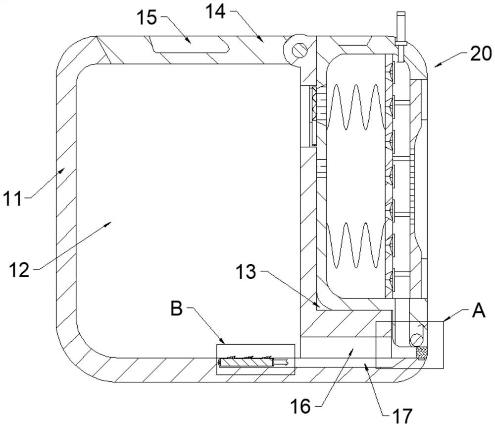 Tissue-liquid separation type wet tissue storage box