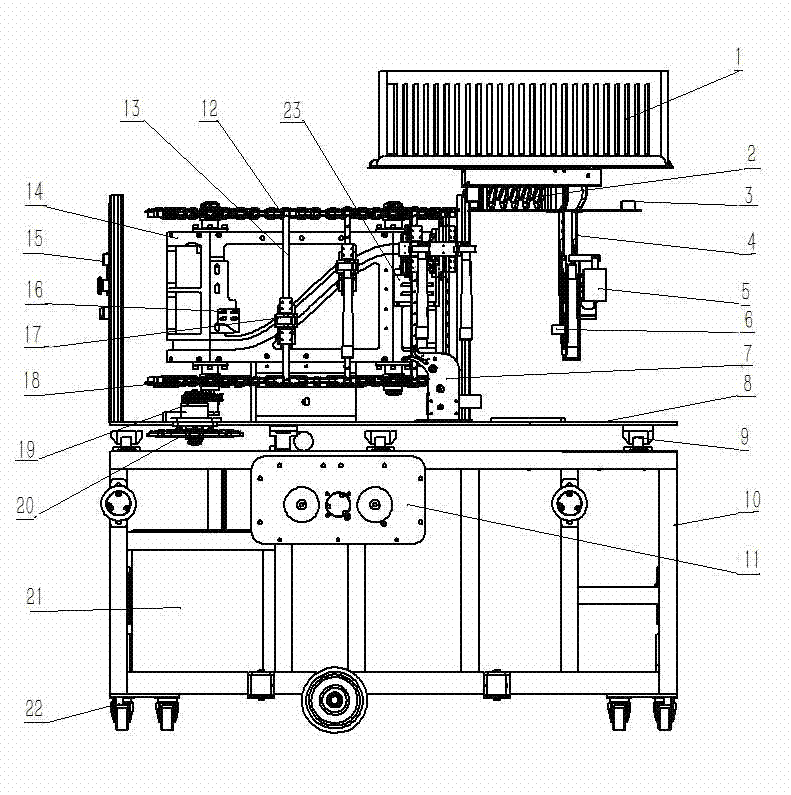 Combined automatic doffing trolley