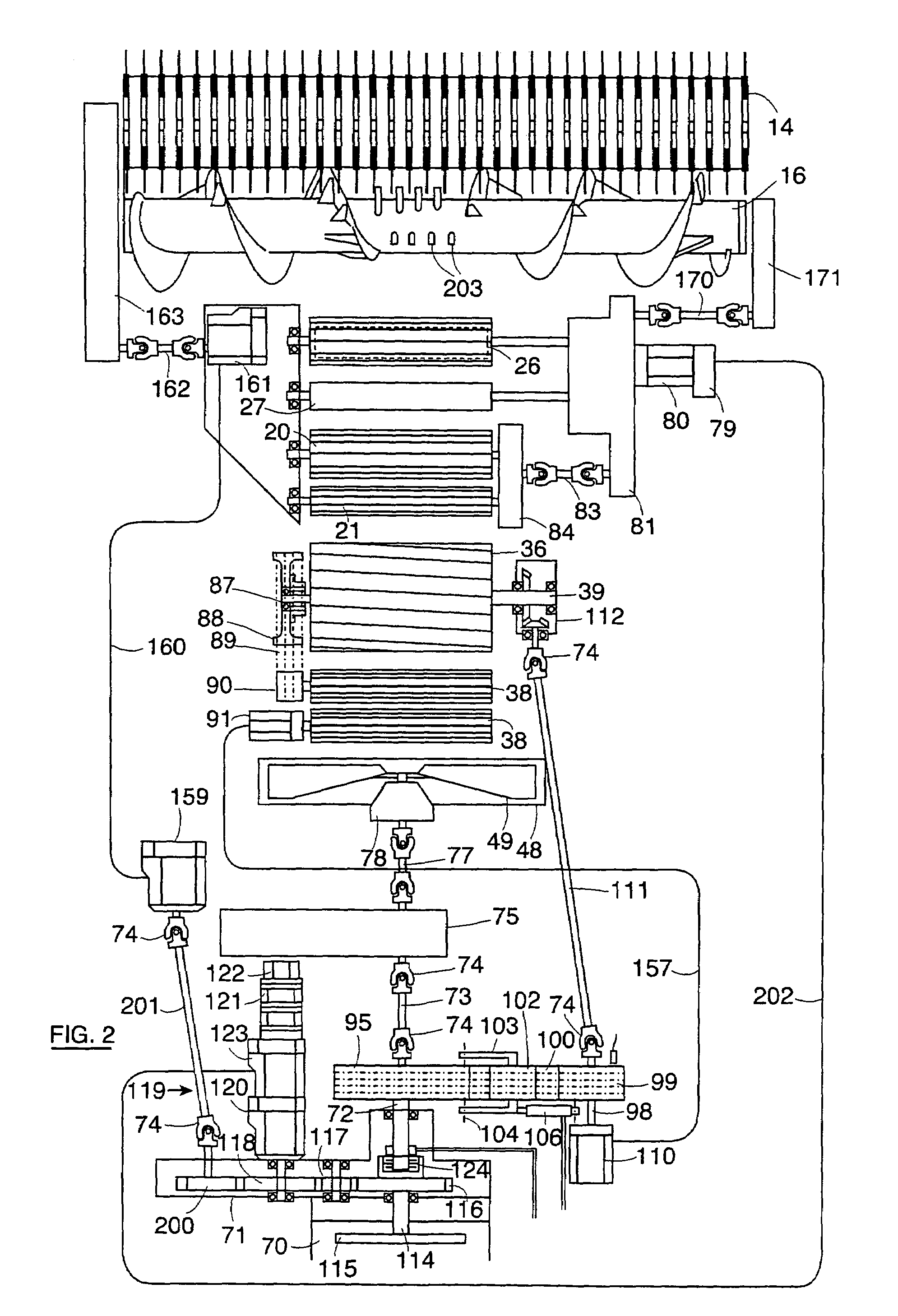 Agricultural harvesting machines and front attachments therefor