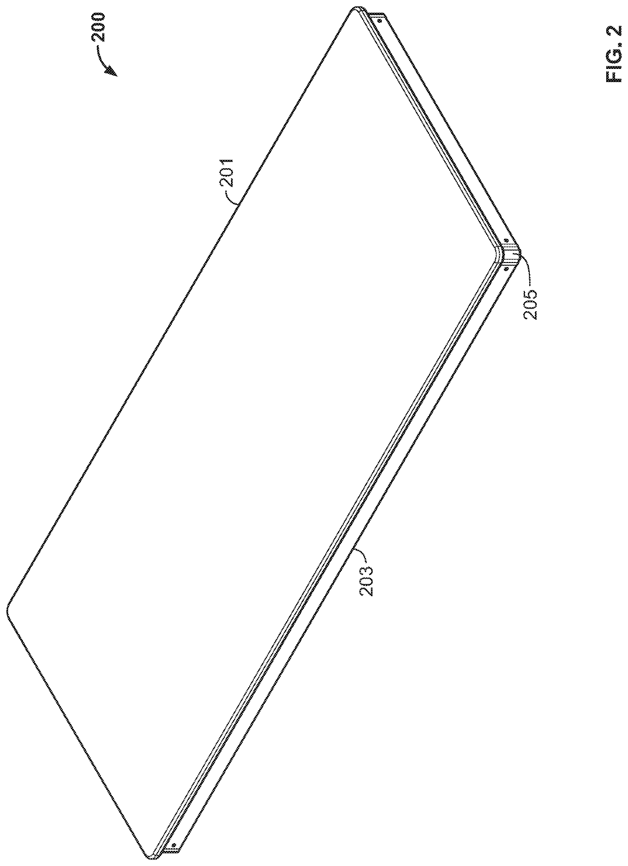 Folding table with increased seating space