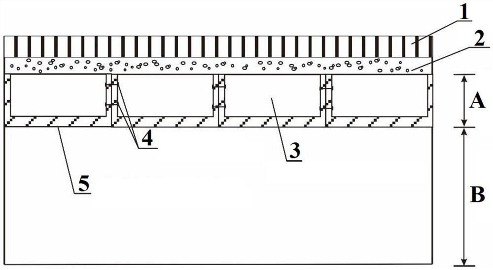 Open caisson type soft soil foundation and soft soil foundation reinforcing method