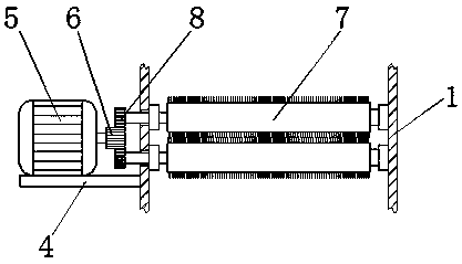 Cleaning device for clothing production