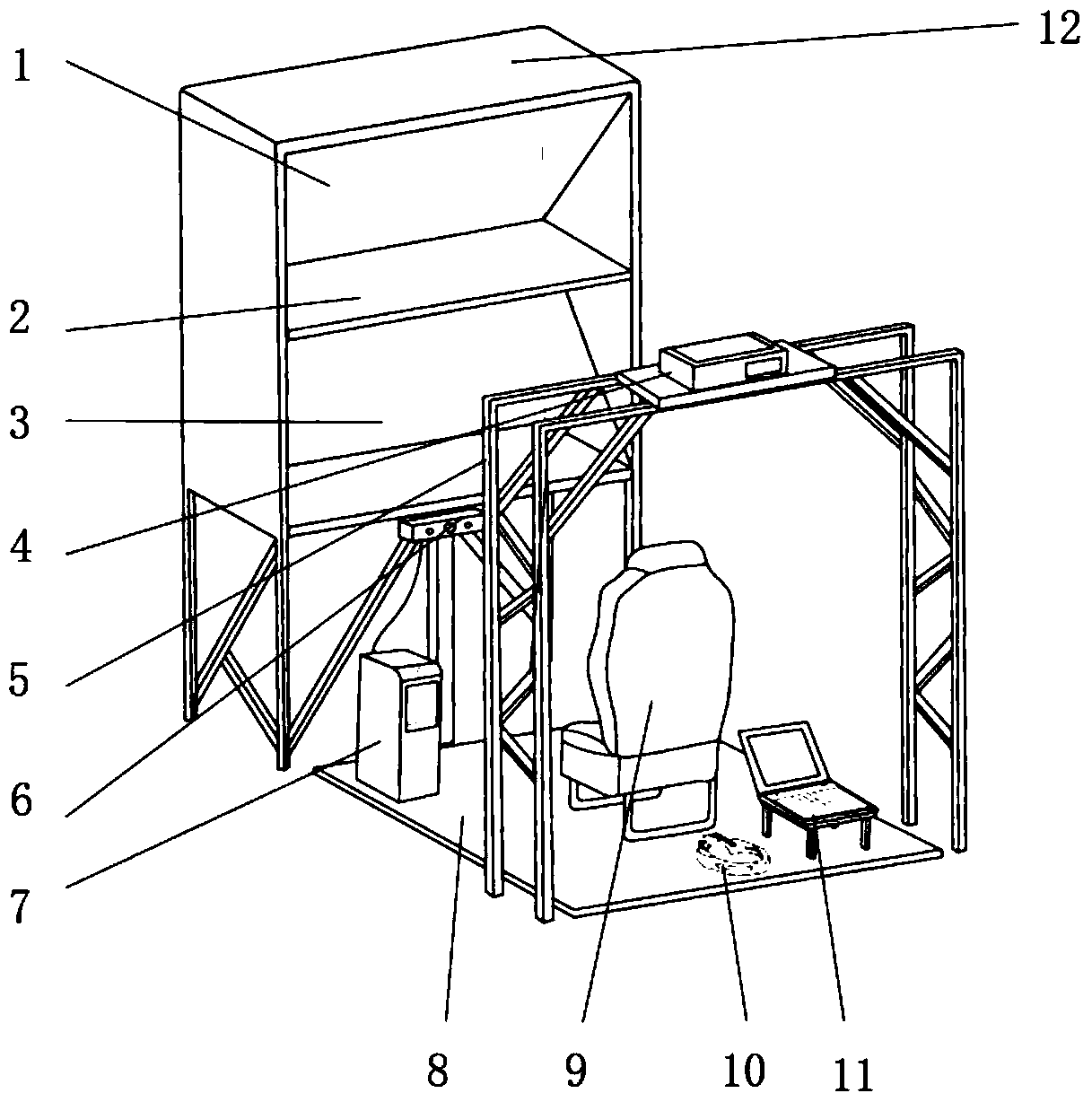 Multi-channel human-computer interaction ergonomics evaluation system and evaluation method for holographic display