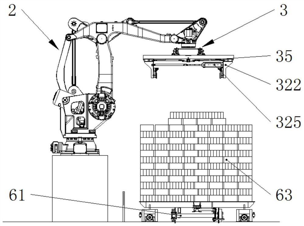 Automatic brick packaging system and packaging method thereof