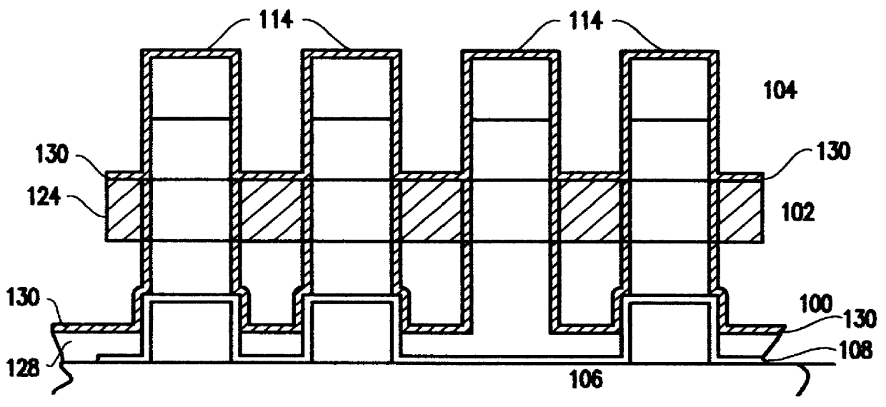 Freestanding multilayer IC wiring structure