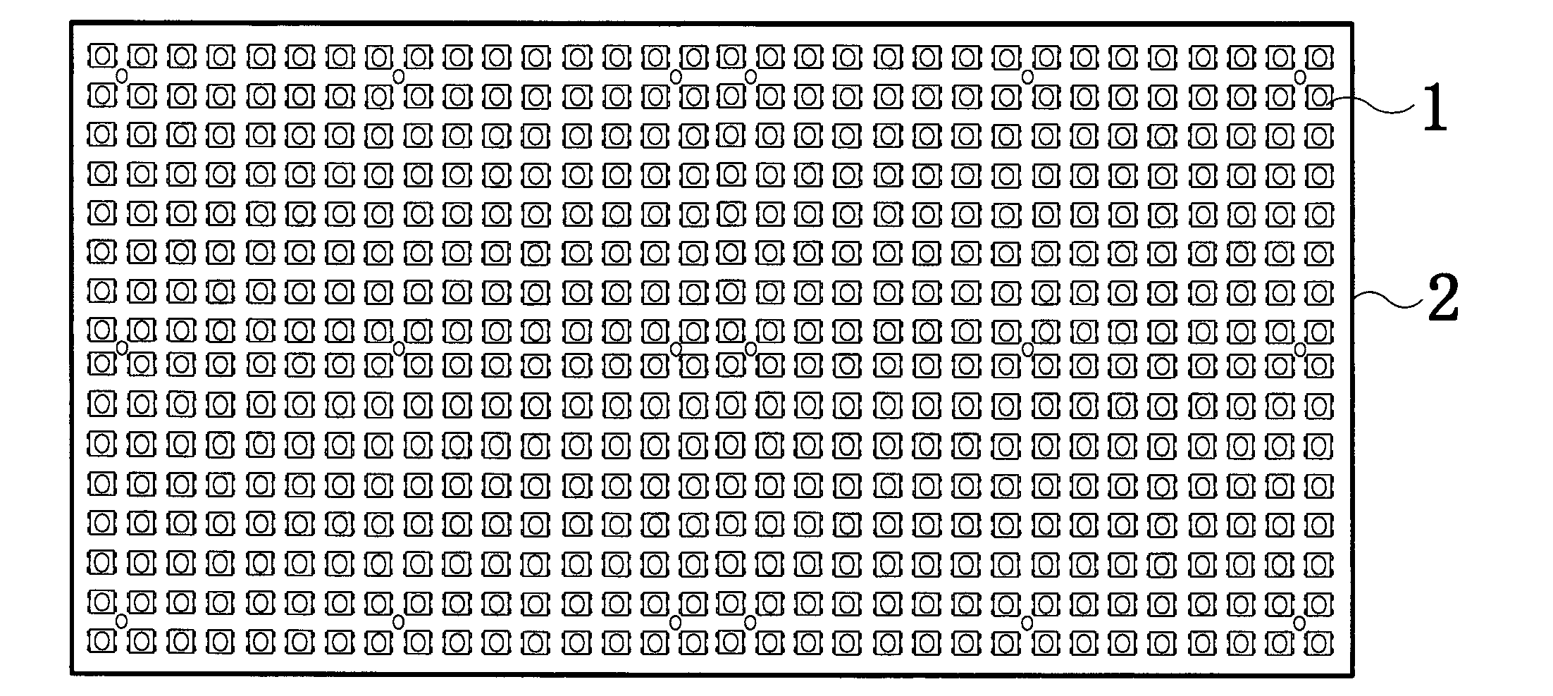 Chip LED (light emitting diode) display screen and manufacturing method thereof