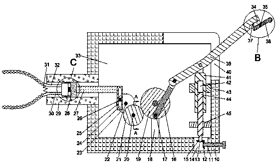 Light mechanical arm type massager