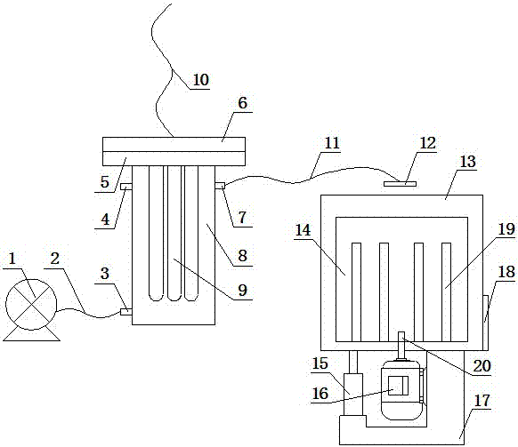 A poultry electric heating tube heating depilation machine