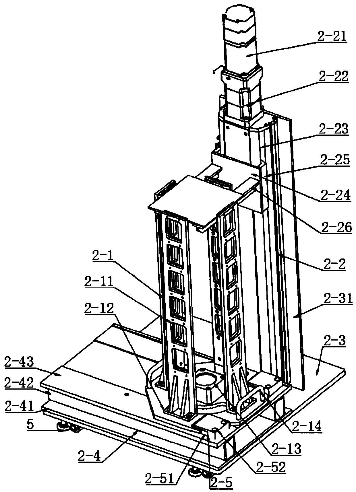 Assembled foam stacking and unstacking equipment