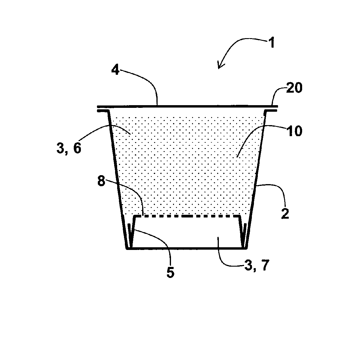 Beverage substance, portion capsule and method for producing a beverage