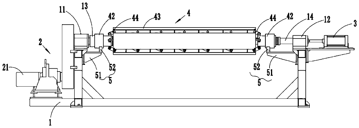 Rolling device used for HDPE plate production line