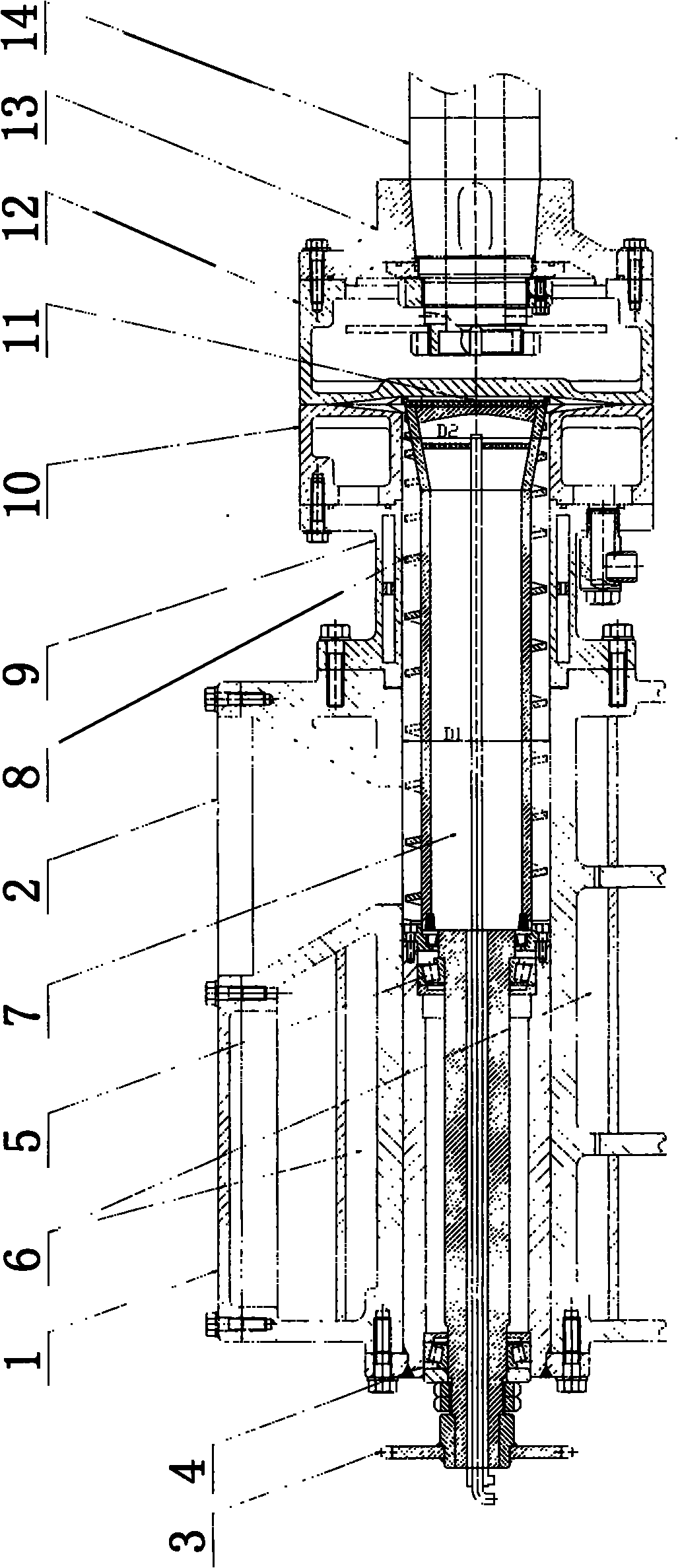 Combined equipment for preparing polymer compound by grinding method