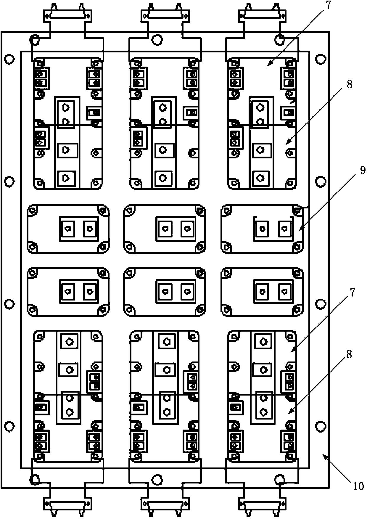 Three-level IGBT power cabinet based on heat pipe radiator